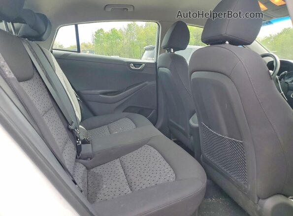 KMHC65LC5KU118678 2019 HYUNDAI IONIQ White Հետևի նստատեղերի տեսք