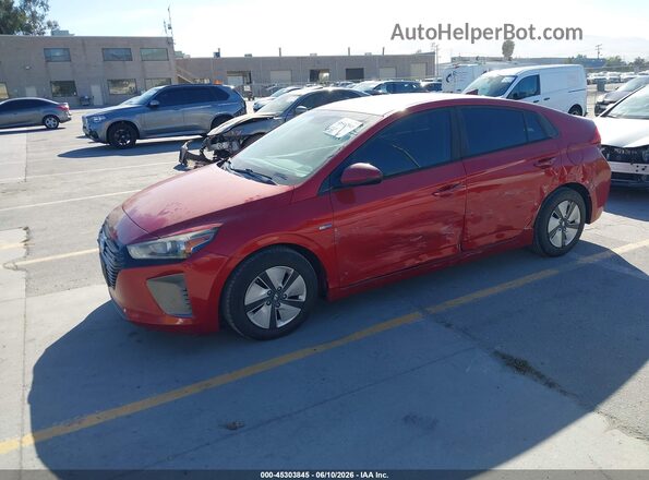 KMHC65LC5KU140227 2019 HYUNDAI IONIQ HYBRID Red Передня ліва чверть