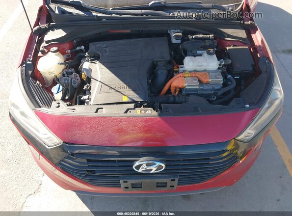 KMHC65LC5KU140227 2019 HYUNDAI IONIQ HYBRID Red Вид ззаду