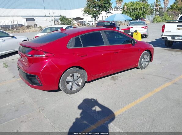 KMHC65LC5KU140227 2019 HYUNDAI IONIQ HYBRID Red Задня права чверть