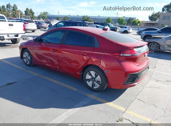 KMHC65LC5KU140227 2019 HYUNDAI IONIQ HYBRID Red Задня ліва чверть