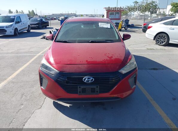 KMHC65LC5KU140227 2019 HYUNDAI IONIQ HYBRID Red Вид щитка приладів