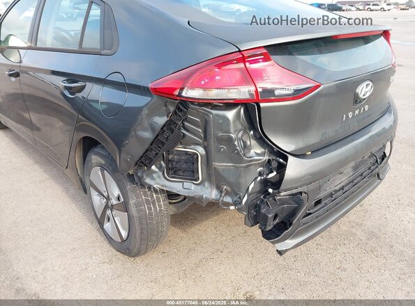 KMHC65LC5LU220614 2020 HYUNDAI IONIQ HYBRID Gray უკანა სალონის ხედი