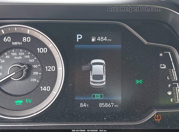 KMHC65LC5LU220614 2020 HYUNDAI IONIQ HYBRID Gray 