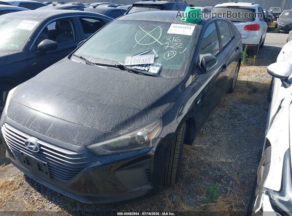 KMHC65LC6KU132685 2019 HYUNDAI IONIQ HYBRID Черный Передняя левая четверть