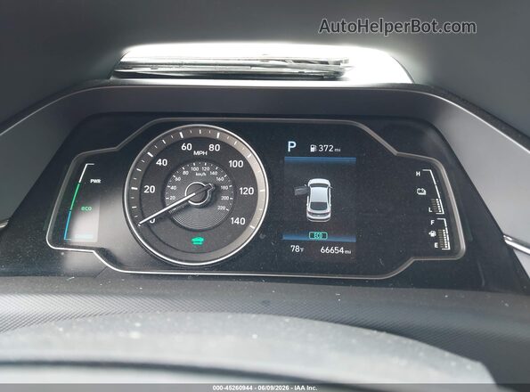 KMHC65LC6LU231895 2020 HYUNDAI IONIQ HYBRID White Вид задніх сидінь