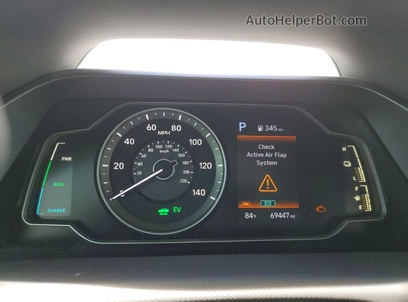 KMHC65LC6MU253106 2021 HYUNDAI IONIQ Black Սարքավորումների վահանակի տեսք