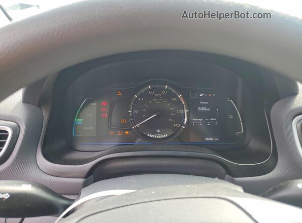 KMHC65LC7KU114597 2019 HYUNDAI IONIQ Gray Instrument cluster view