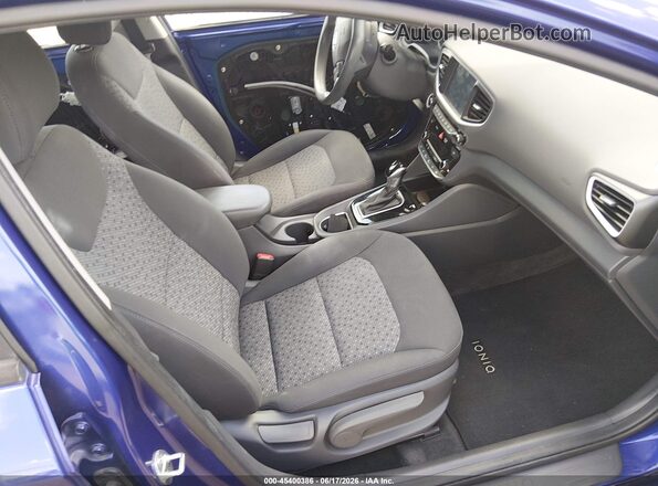 KMHC65LC7KU179742 2019 HYUNDAI IONIQ HYBRID Blue წინა სალონის ხედი