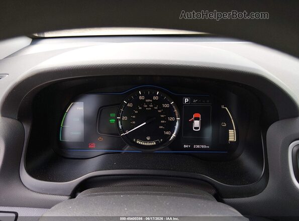 KMHC65LC7KU179742 2019 HYUNDAI IONIQ HYBRID Blue უკანა სავარძლების ხედი