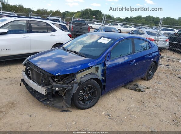 KMHC65LC7KU179742 2019 HYUNDAI IONIQ HYBRID Blue წინა მარცხენა ხედი სამი მეოთხედიდან