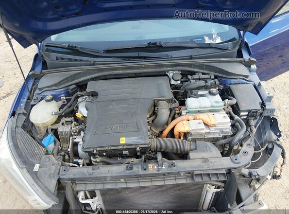 KMHC65LC7KU179742 2019 HYUNDAI IONIQ HYBRID Blue უკანა ხედი