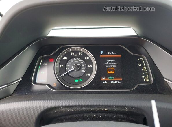 KMHC65LC7LU228312 2020 HYUNDAI IONIQ Black Widok zestawu wskaźników