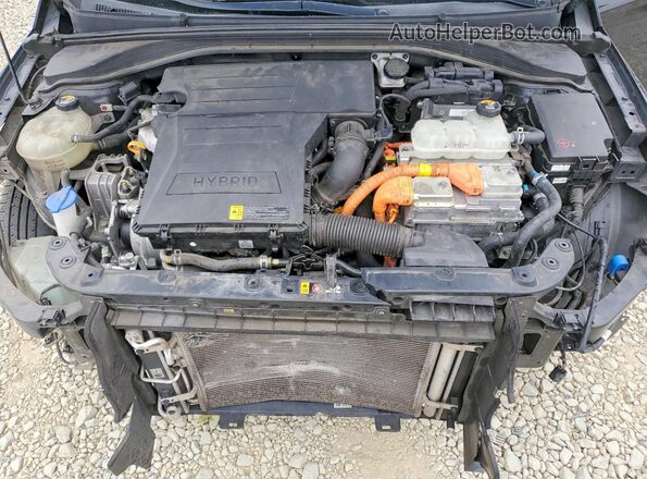 KMHC65LC7LU228312 2020 HYUNDAI IONIQ Black Widok wnętrza z tyłu