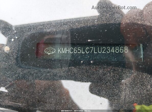 KMHC65LC7LU234868 2020 HYUNDAI IONIQ HYBRID Gray ძრავის განყოფილების ხედი