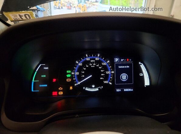 KMHC65LC8KU121414 2019 HYUNDAI IONIQ Черный 