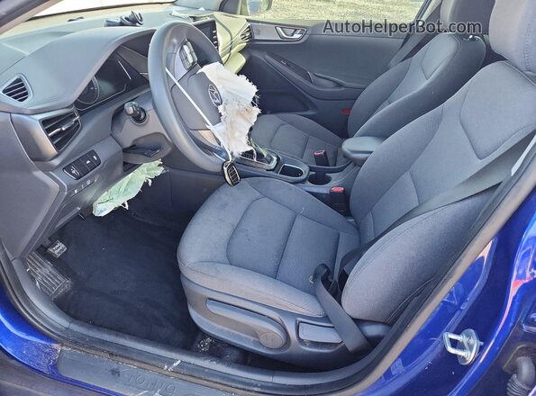 KMHC65LC8LU212765 2020 HYUNDAI IONIQ Blue Front interior view