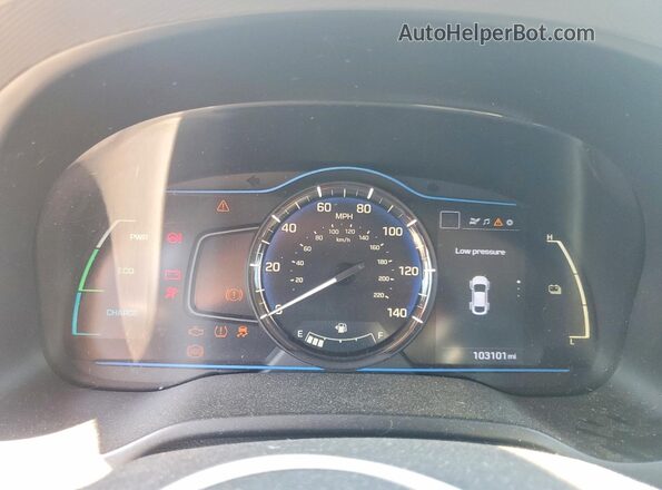 KMHC65LC9JU076708 2018 HYUNDAI IONIQ Black Instrument cluster view