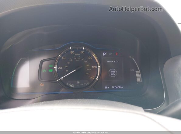 KMHC65LC9KU133829 2019 HYUNDAI IONIQ HYBRID Black Вид задніх сидінь