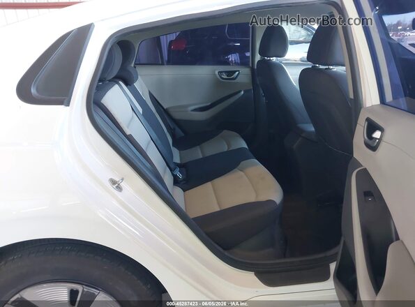 KMHC65LC9KU145222 2019 HYUNDAI IONIQ HYBRID White Widok naklejki z numerem VIN