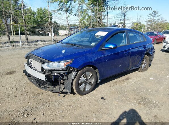 KMHC65LC9NU270239 2022 HYUNDAI IONIQ HYBRID Blue Առջևի ձախ երեք քառորդ տեսարան