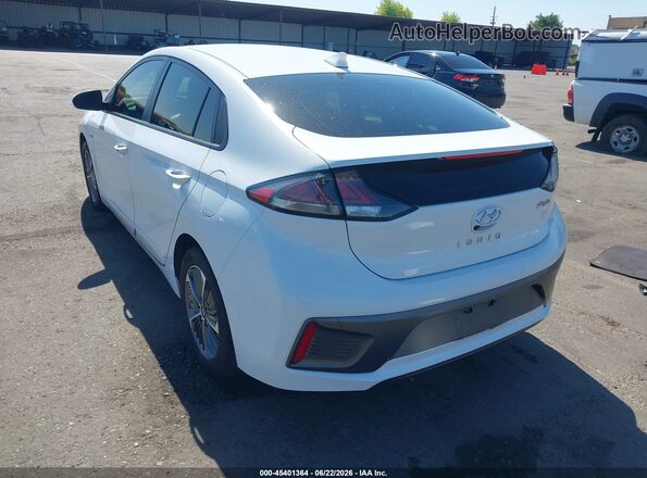 KMHC65LD0LU210498 2020 HYUNDAI IONIQ PLUG-IN HYBRID White Հետևի ձախ