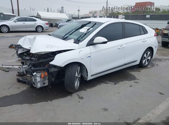 KMHC65LD2KU147130 2019 HYUNDAI IONIQ PLUG-IN HYBRID White Przód lewy