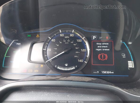 KMHC65LD2KU147130 2019 HYUNDAI IONIQ PLUG-IN HYBRID White Widok tylnych siedzeń