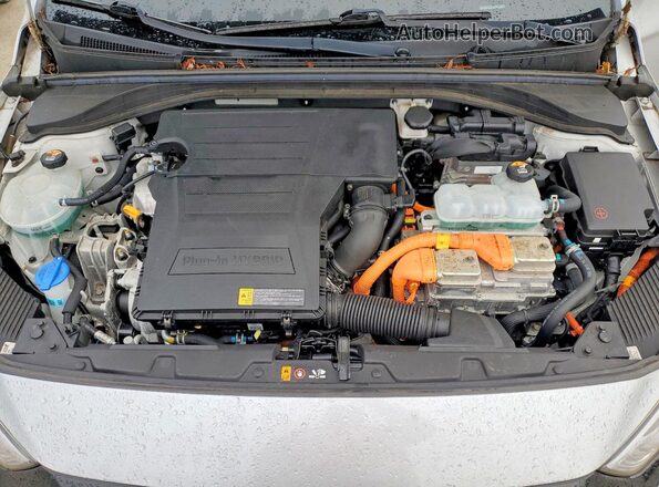 KMHC65LD6KU178638 2019 HYUNDAI IONIQ Серебряный Вид задней части салона
