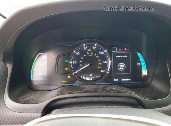 KMHC65LD6KU178638 2019 HYUNDAI IONIQ Серебряный Вид щитка приборов