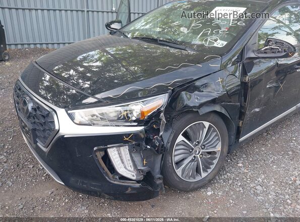KMHC65LD9MU256316 2021 HYUNDAI IONIQ PLUG-IN HYBRID Черный Вид спереди