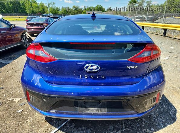 KMHC75LC0KU120397 2019 HYUNDAI IONIQ Blue Հետևի տեսք