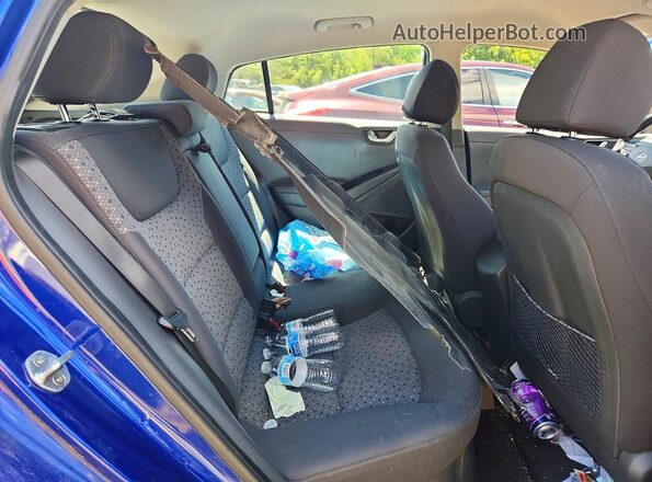 KMHC75LC0KU120397 2019 HYUNDAI IONIQ Blue Հետևի նստատեղերի տեսք