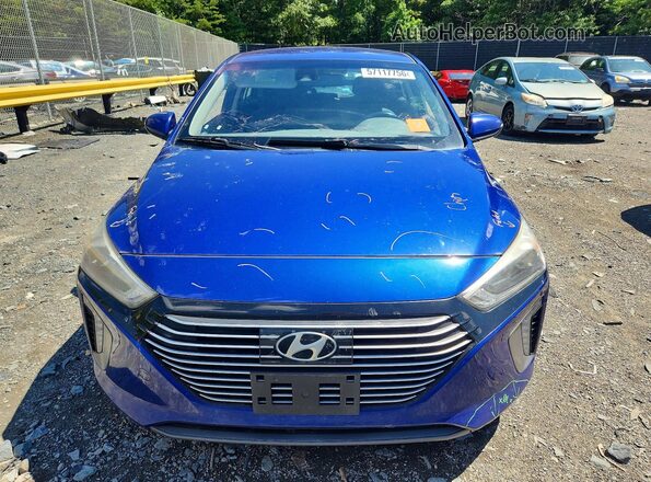KMHC75LC0KU120397 2019 HYUNDAI IONIQ Blue Դիմացի տեսք