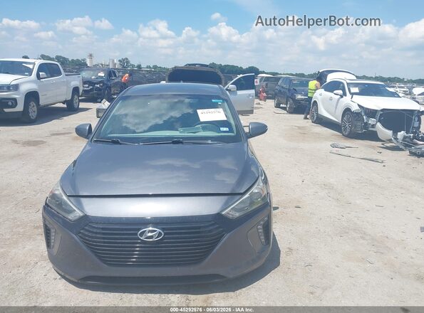 KMHC75LC1HU037232 2017 HYUNDAI IONIQ HYBRID Gray წინა პანელის ხედი