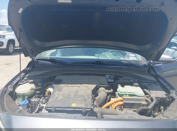 KMHC75LC1HU037232 2017 HYUNDAI IONIQ HYBRID Gray ძრავის განყოფილების ხედი