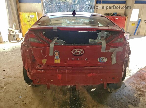 KMHC75LC2KU123219 2019 HYUNDAI IONIQ Red Widok z tyłu