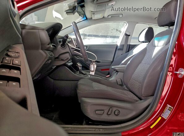 KMHC75LC2KU123219 2019 HYUNDAI IONIQ Red Widok wnętrza z przodu