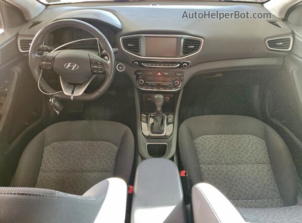 KMHC75LC2KU123219 2019 HYUNDAI IONIQ Red Widok deski rozdzielczej