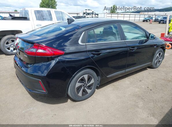 KMHC75LC2KU129442 2019 HYUNDAI IONIQ HYBRID Black უკანა მარჯვენა