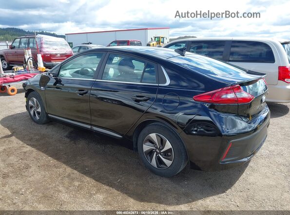 KMHC75LC2KU129442 2019 HYUNDAI IONIQ HYBRID Black უკანა მარცხენა