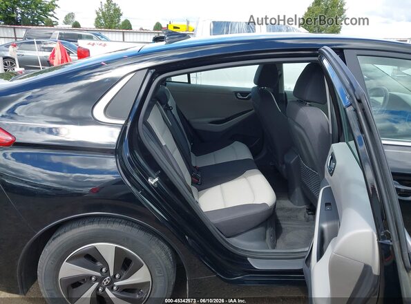 KMHC75LC2KU129442 2019 HYUNDAI IONIQ HYBRID Black VIN კოდის სტიკერის ხედი