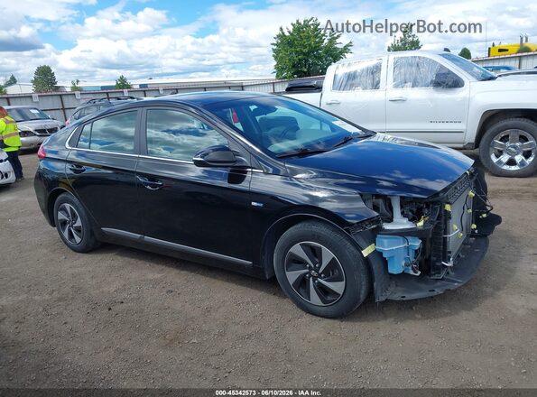 KMHC75LC2KU129442 2019 HYUNDAI IONIQ HYBRID Black სალონის 360-გრადუსიანი ხედი