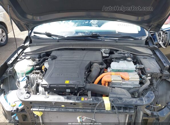 KMHC75LC2KU129442 2019 HYUNDAI IONIQ HYBRID Black უკანა ხედი