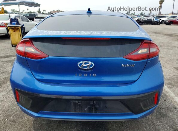 KMHC75LC3JU061313 2018 HYUNDAI IONIQ Blue Widok z tyłu