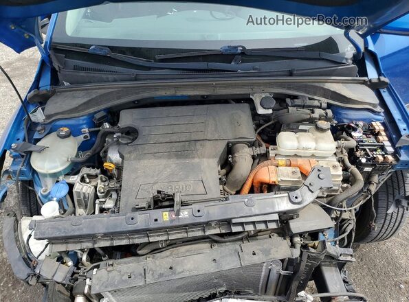 KMHC75LC3JU061313 2018 HYUNDAI IONIQ Blue Widok wnętrza z tyłu