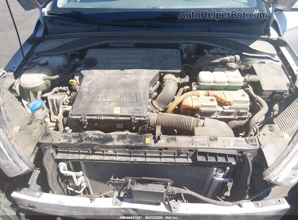 KMHC75LC3KU139719 2019 HYUNDAI IONIQ HYBRID Silver Widok z tyłu