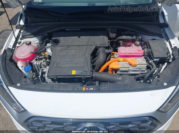 KMHC75LC3MU260768 2021 HYUNDAI IONIQ HYBRID White Widok z tyłu