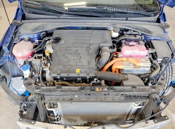 KMHC75LC3NU268550 2022 HYUNDAI IONIQ Blue Widok wnętrza z tyłu