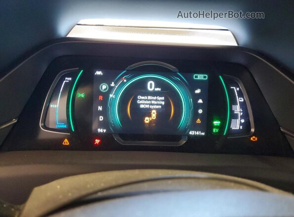 KMHC75LC3NU268550 2022 HYUNDAI IONIQ Blue Widok zestawu wskaźników